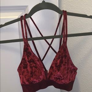 VS Pink velvet bralette!
